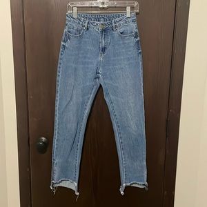 George J Love Made in Italy Ankle-Zipper Boyfriend Jeans 💖 Size 25